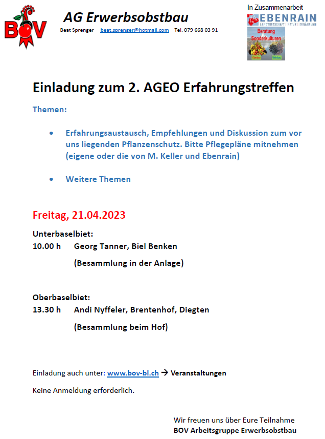 AGEO ERFA Treffen 210420231